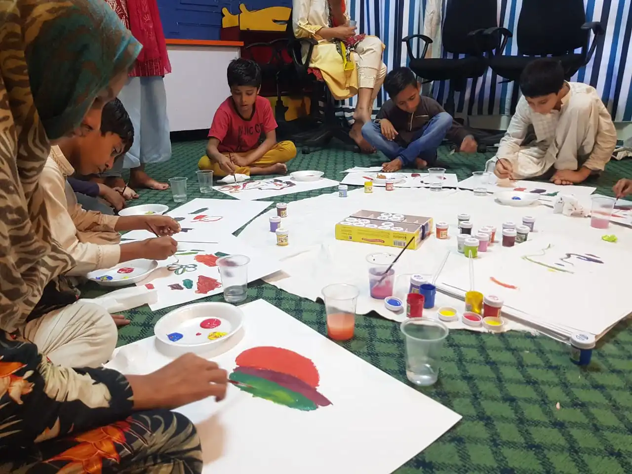 Creative activity at Waduha Care Home